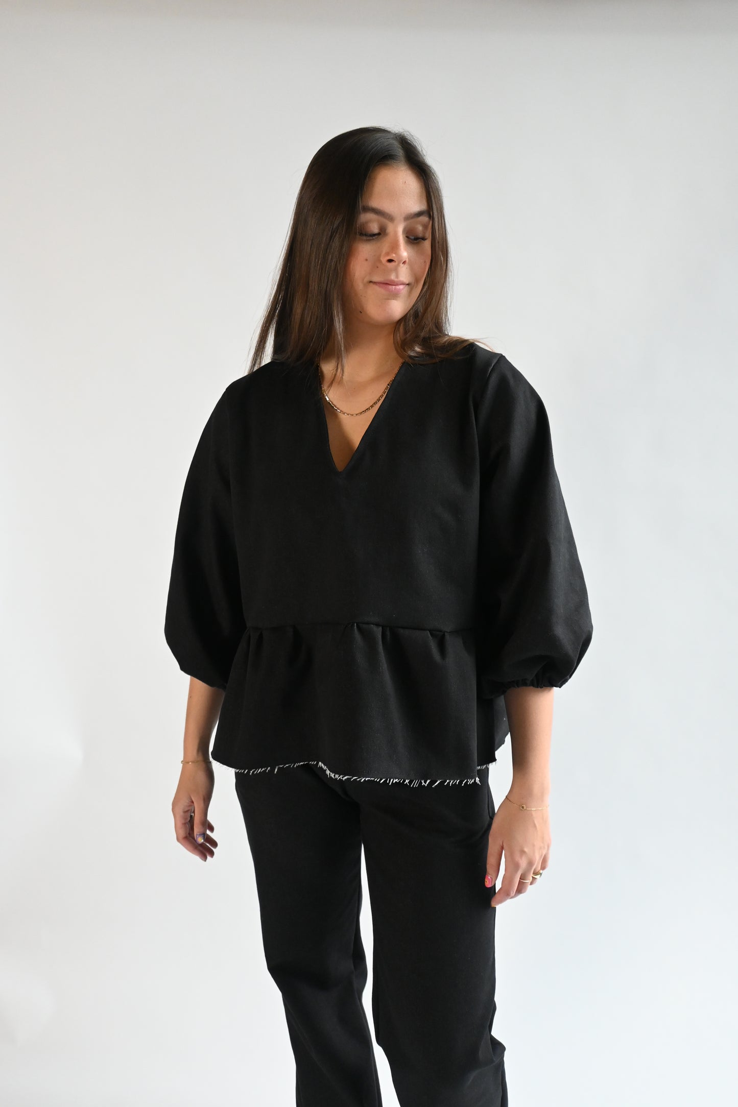 Lana top - denim black