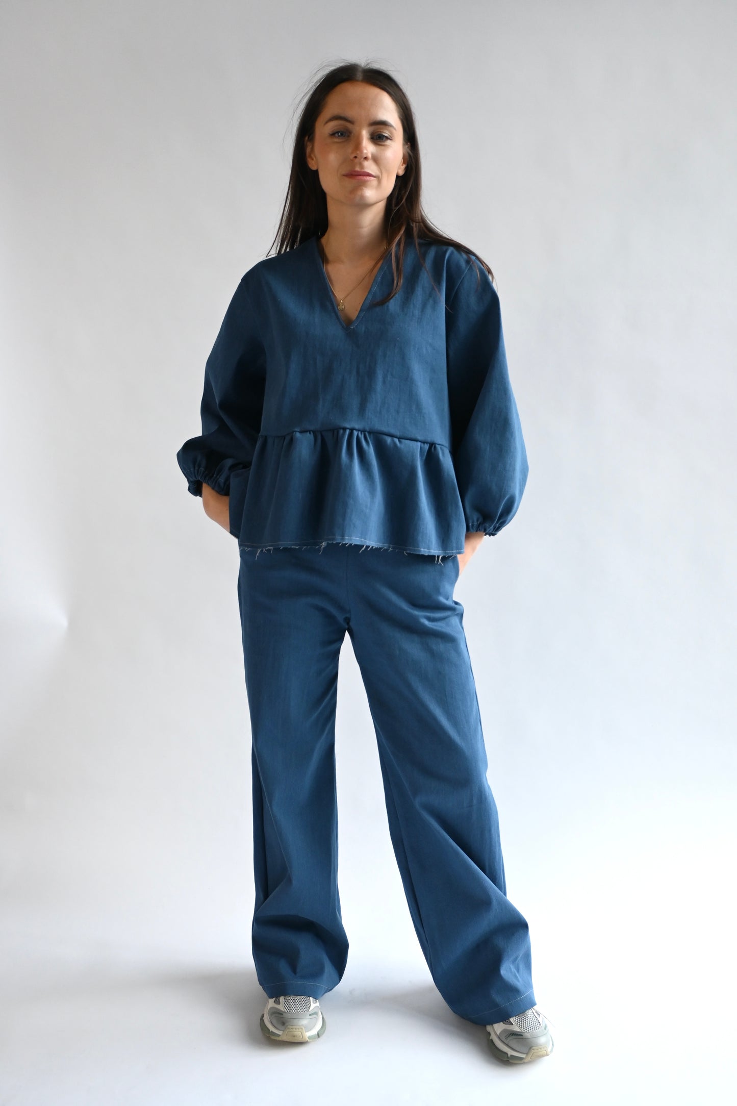 Lana top - denim blue