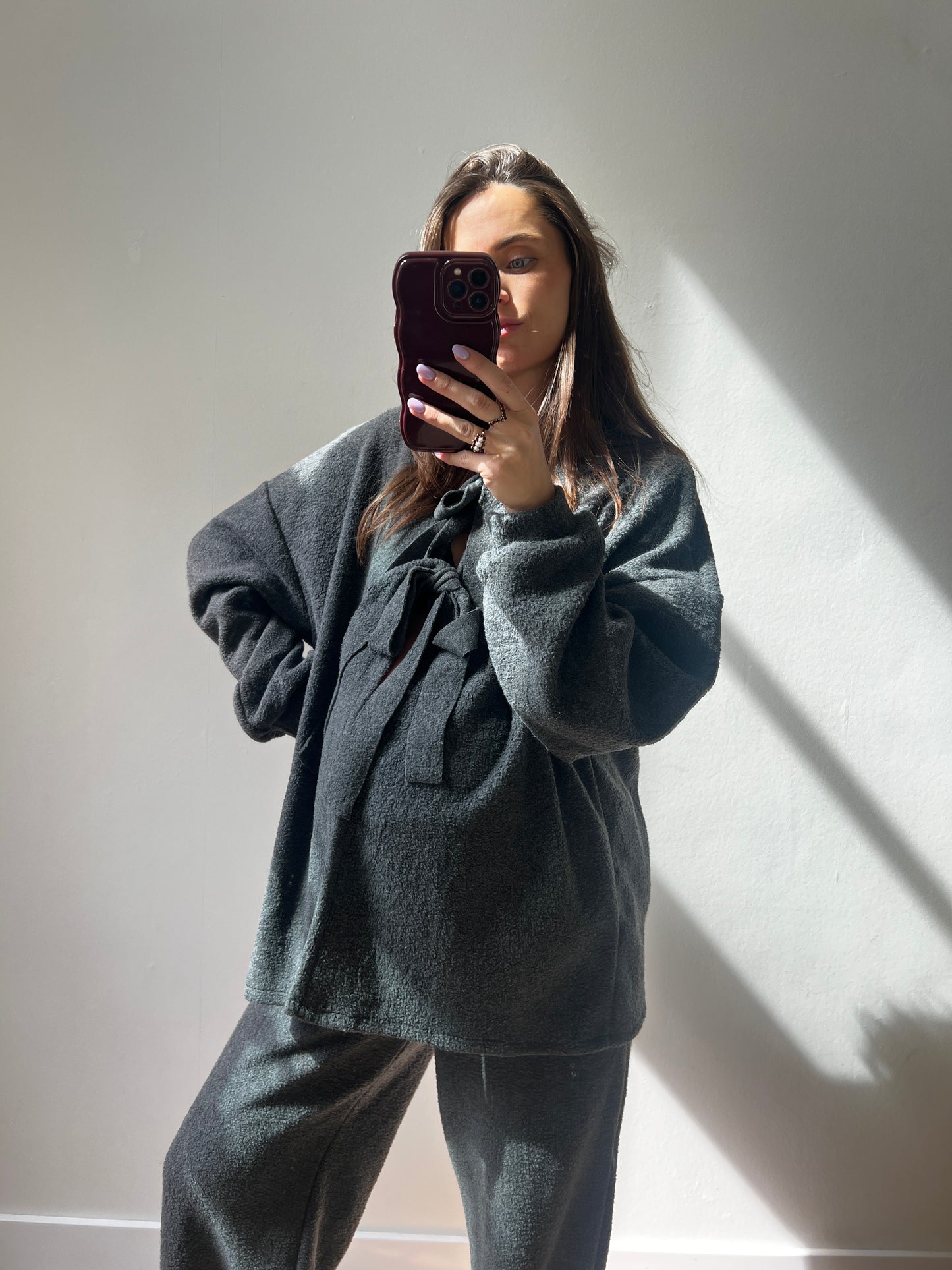 Ilva cardigan - dark grey