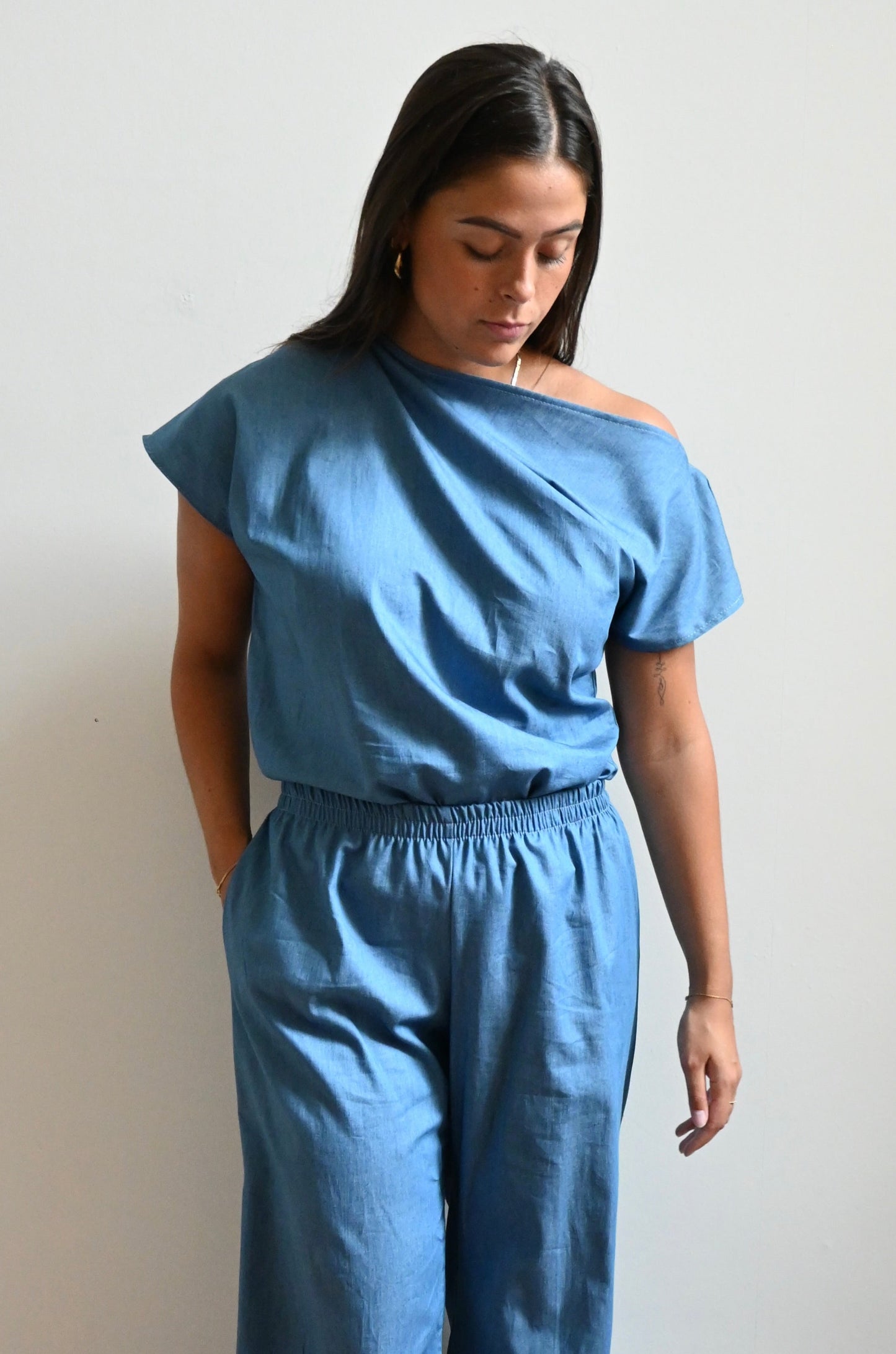 Evi trouser - denim blue
