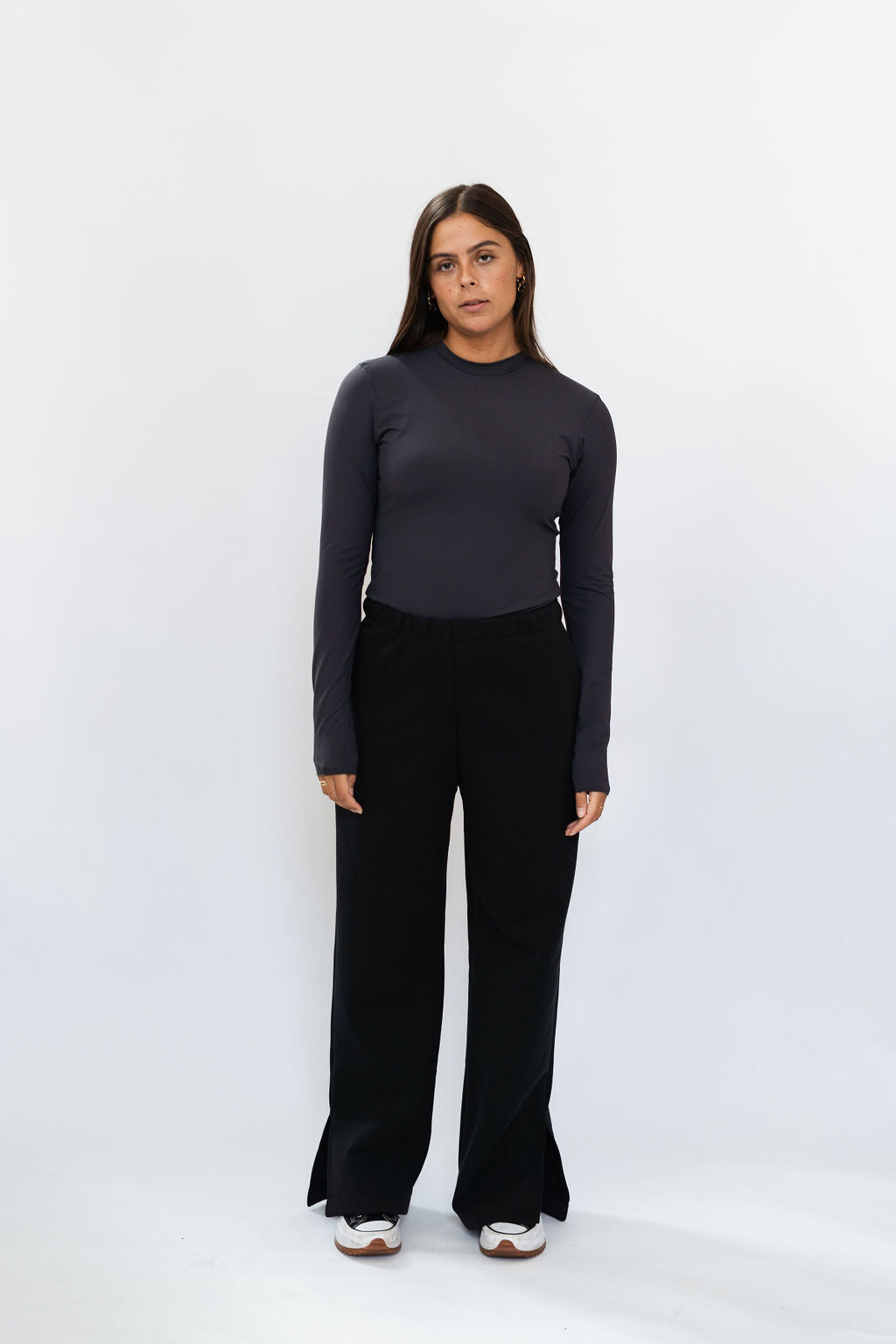 Travel top - dark grey