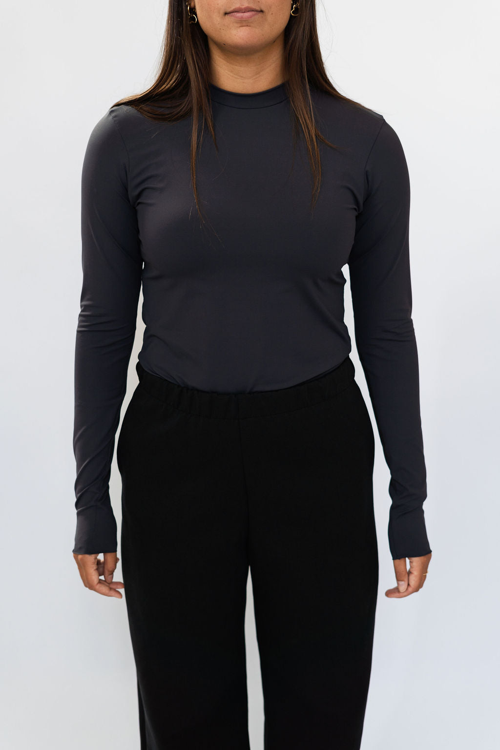 Travel top - dark grey