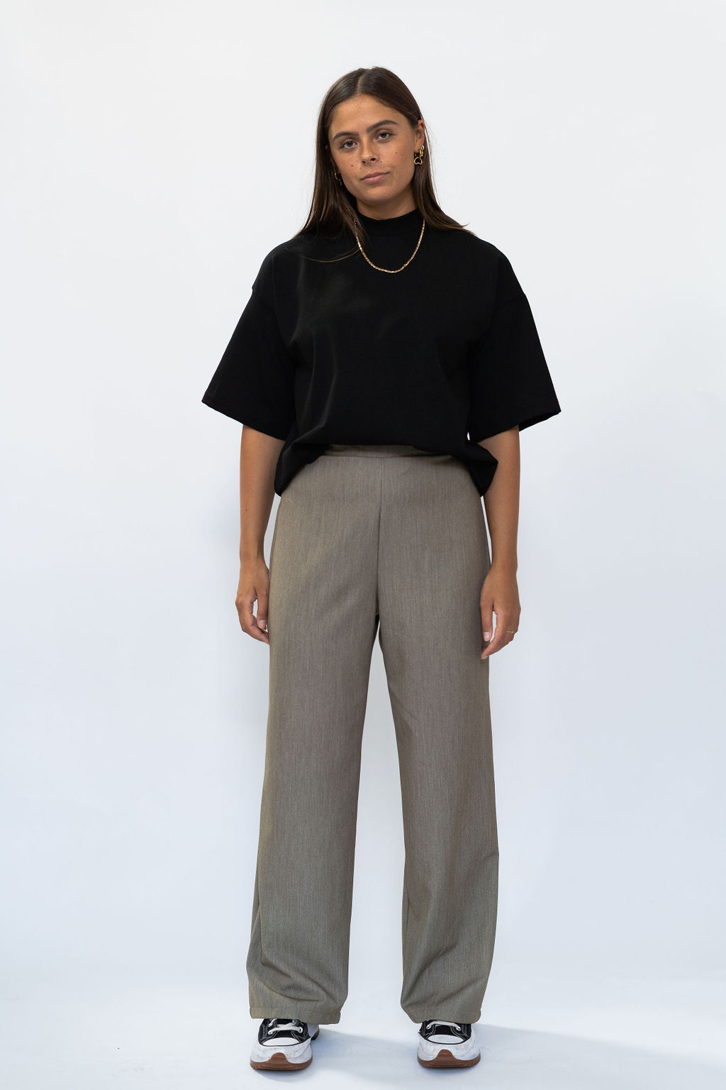 Pantalon - brown melange
