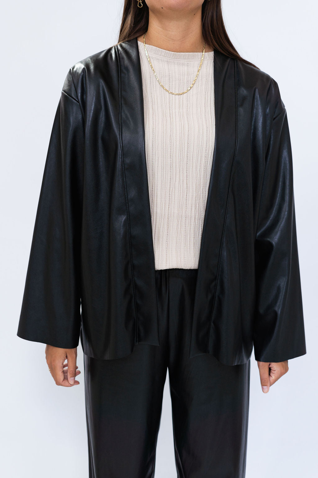 Kimono leather jacket best sale