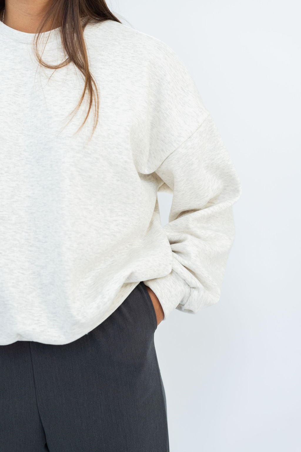 Noé sweater - white melange