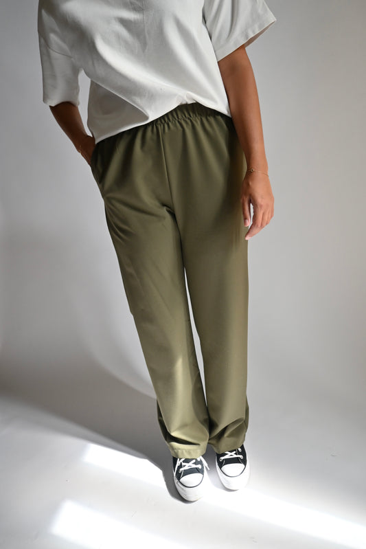 Straight trouser - dark green