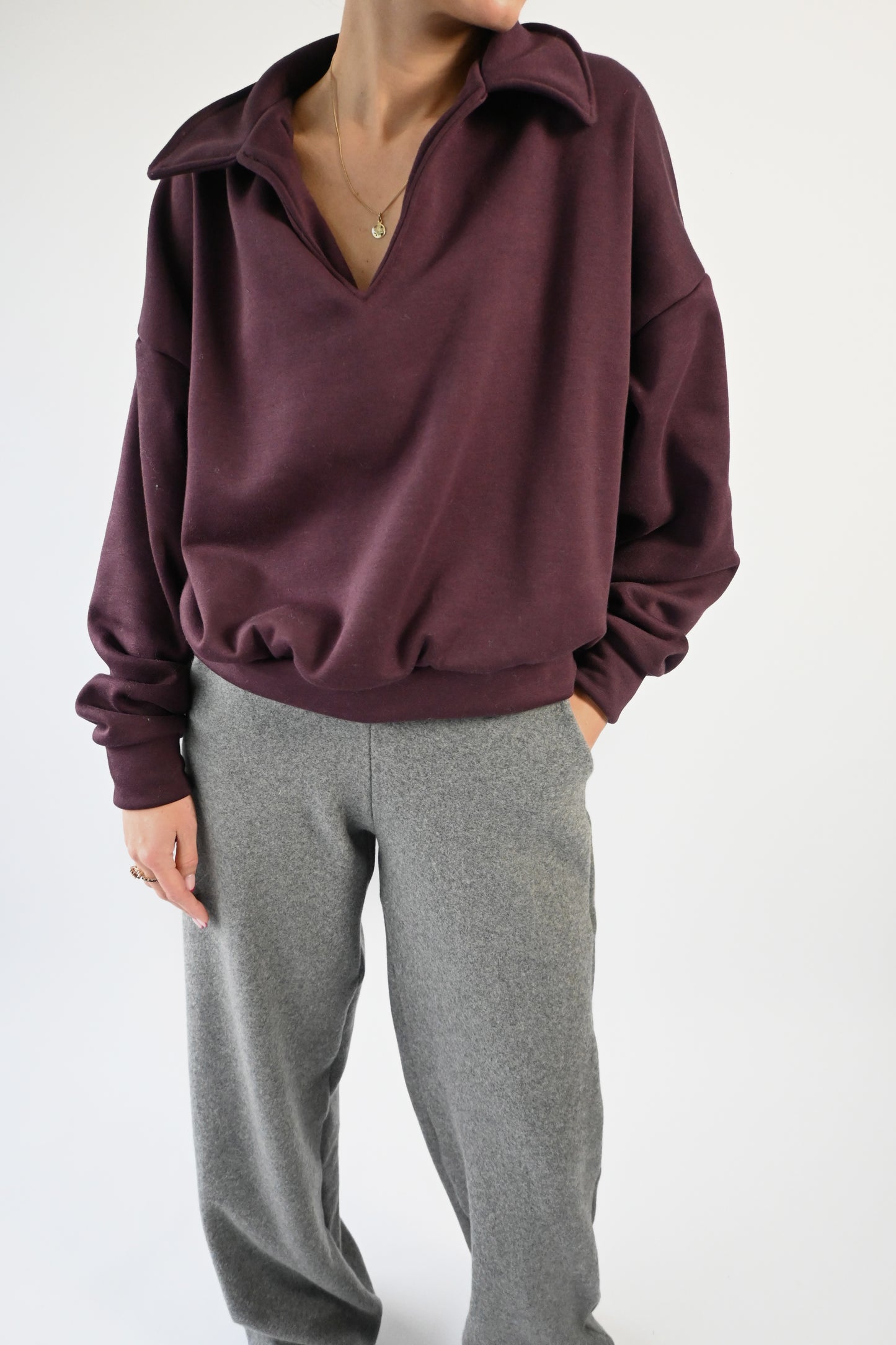 Lissi sweater - burgundy