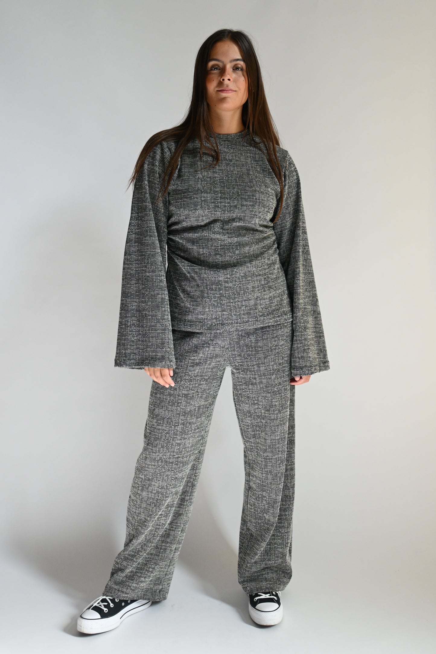 Nora trouser - black/white