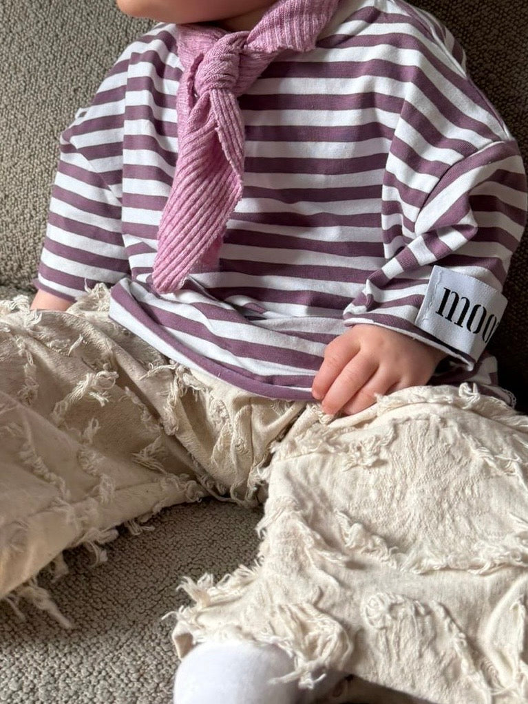 Stripe T-shirt mini - purple