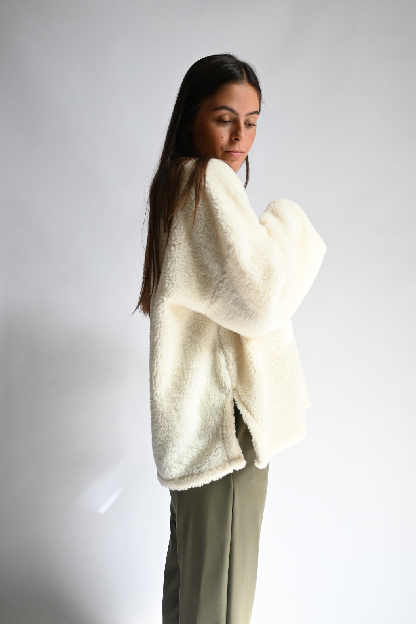 Sammy V-sweater - beige