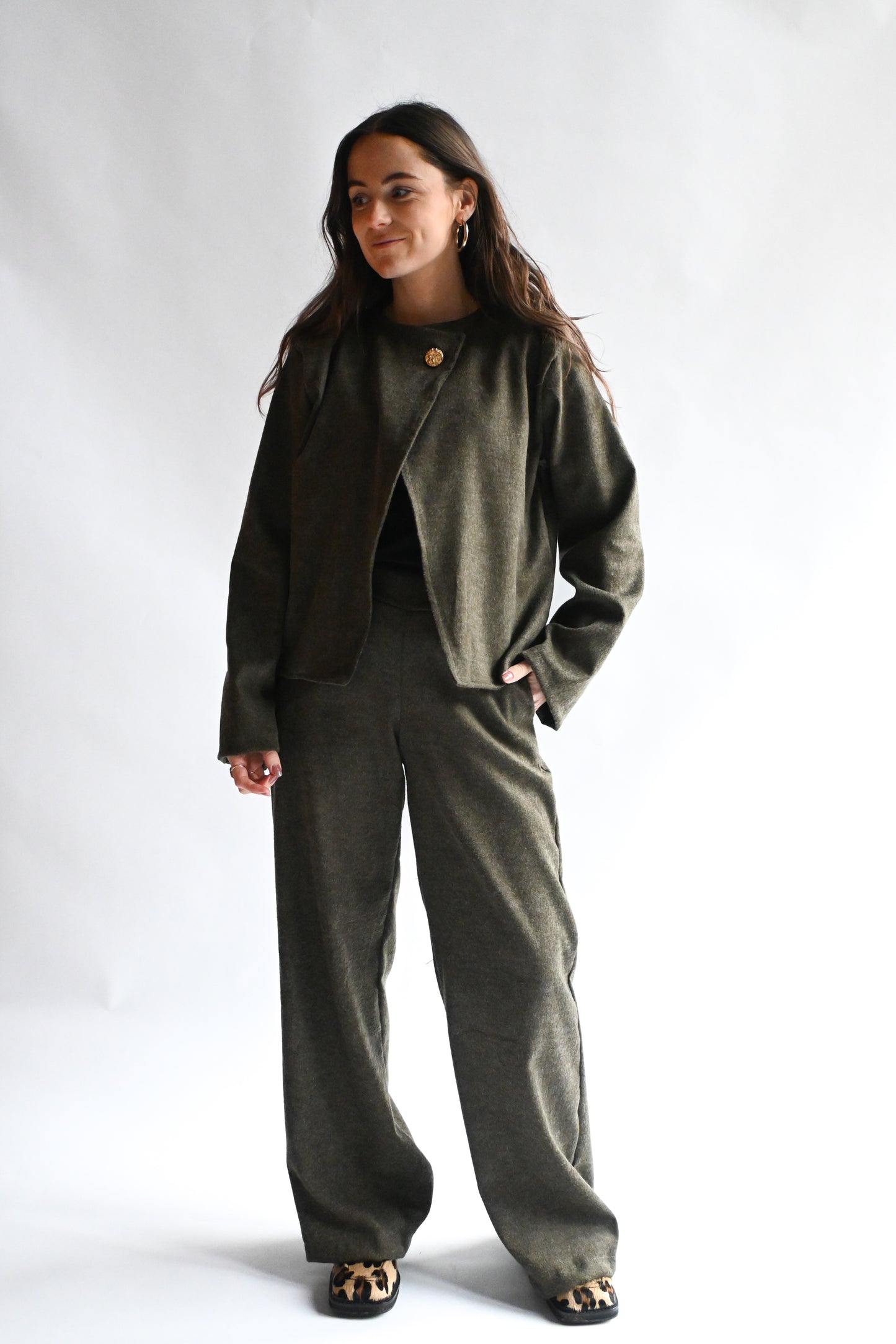 Eve trouser - dark green