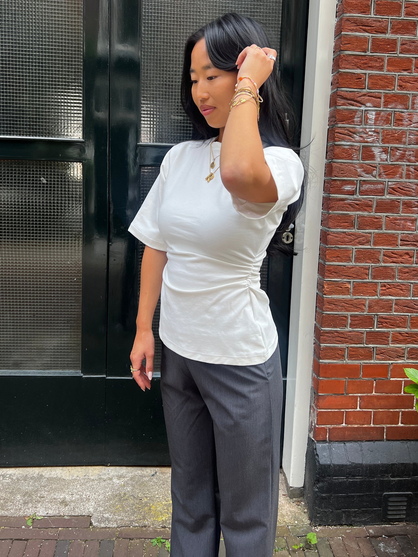 Line T-shirt - white