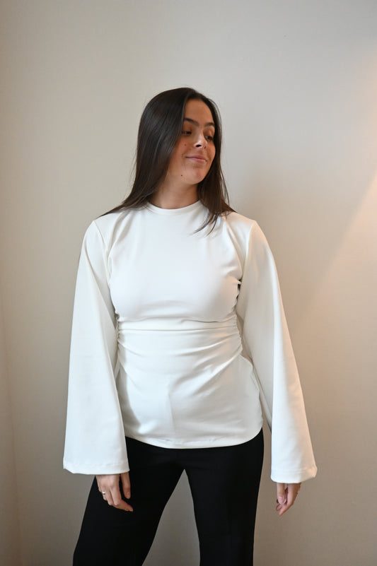 Line longsleeve - white