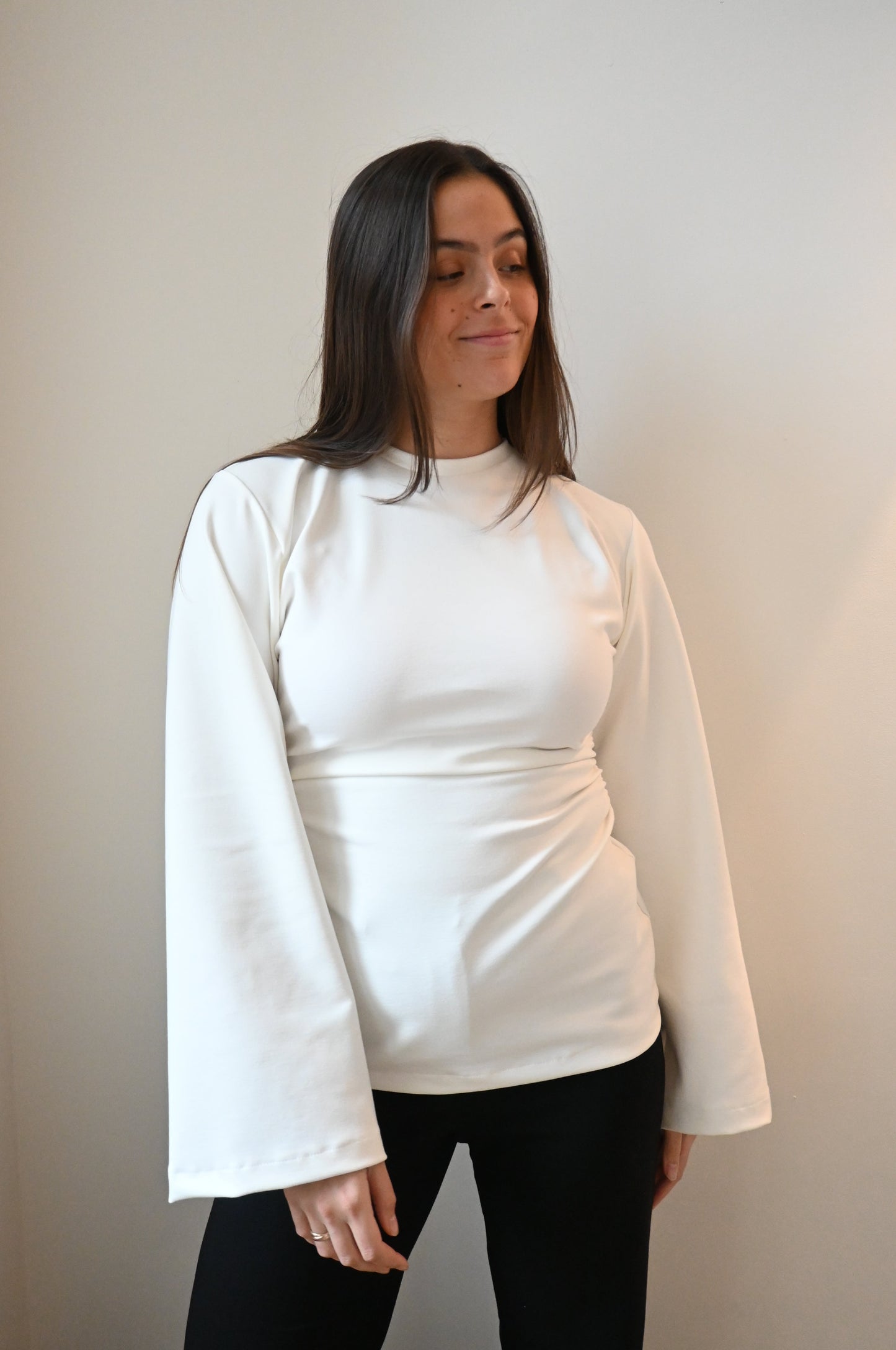 Line longsleeve - white