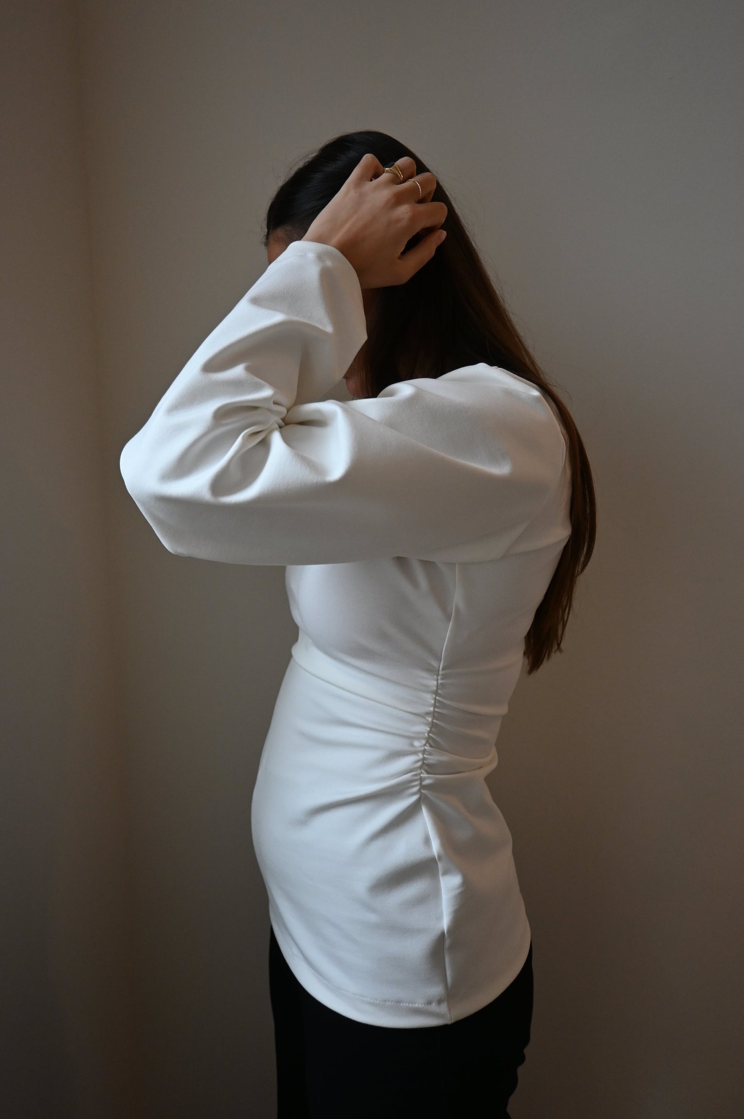 Line longsleeve - white