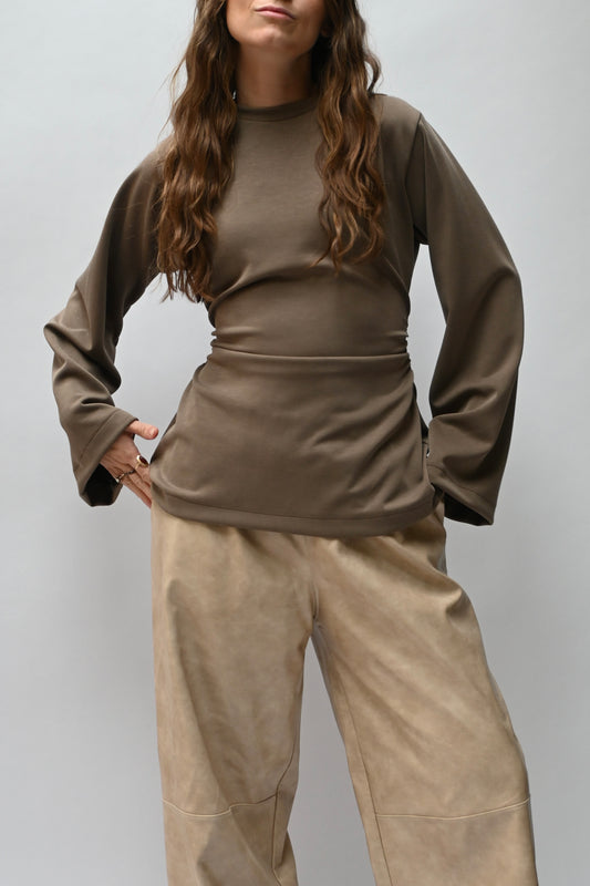 Line longsleeve - taupe