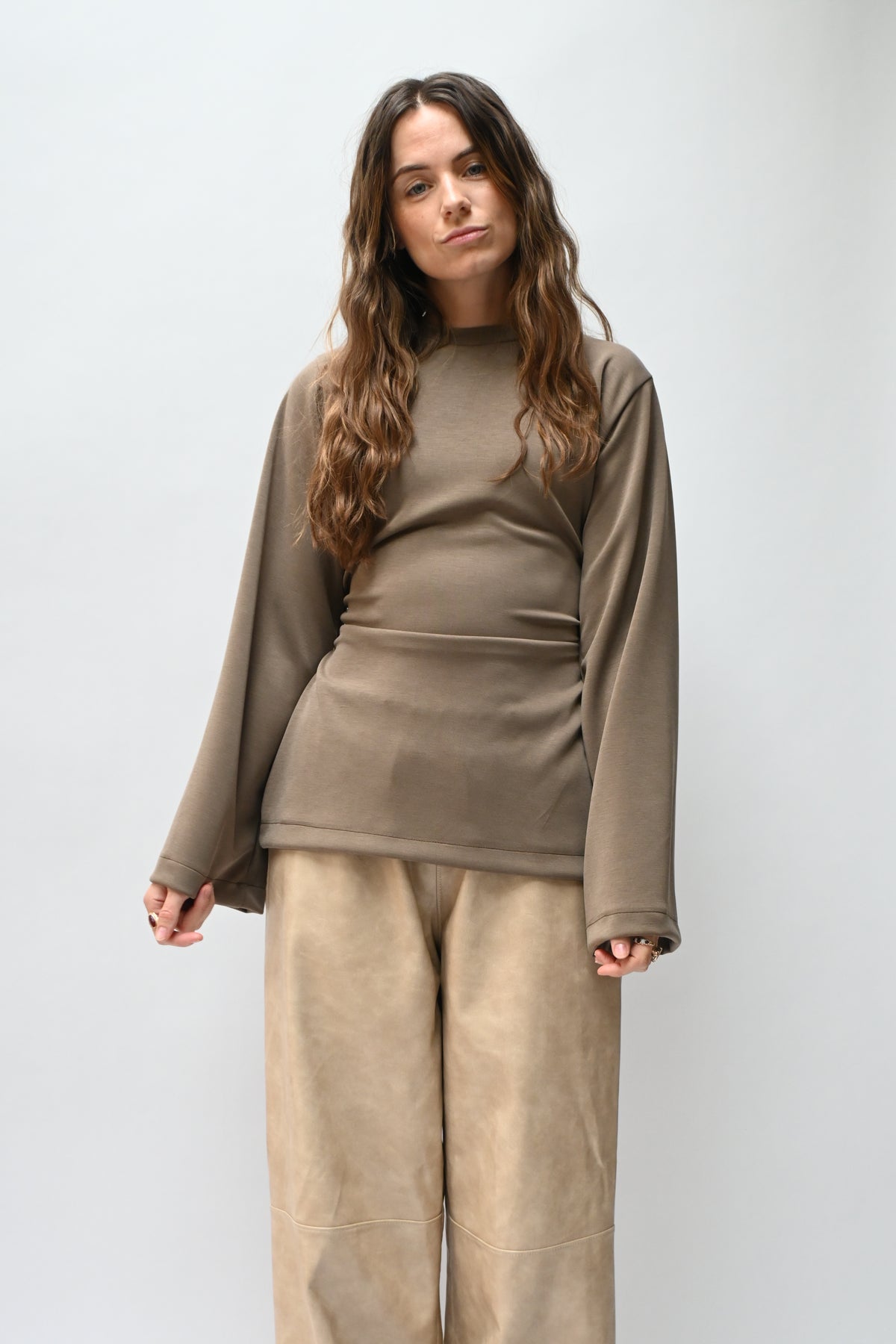 Line longsleeve - taupe