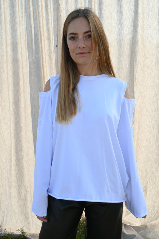 Leah top - white