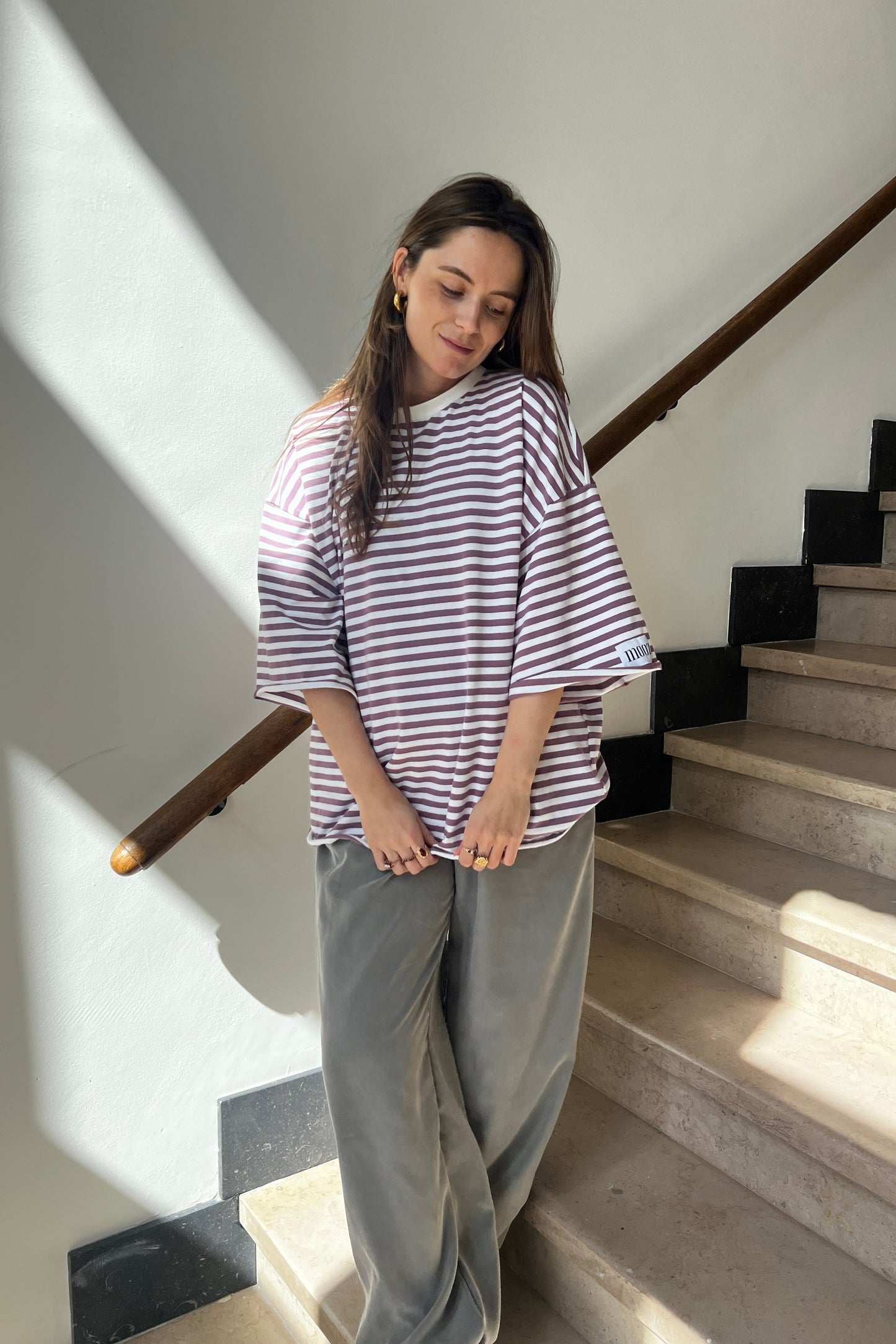 Stripe T-shirt - purple
