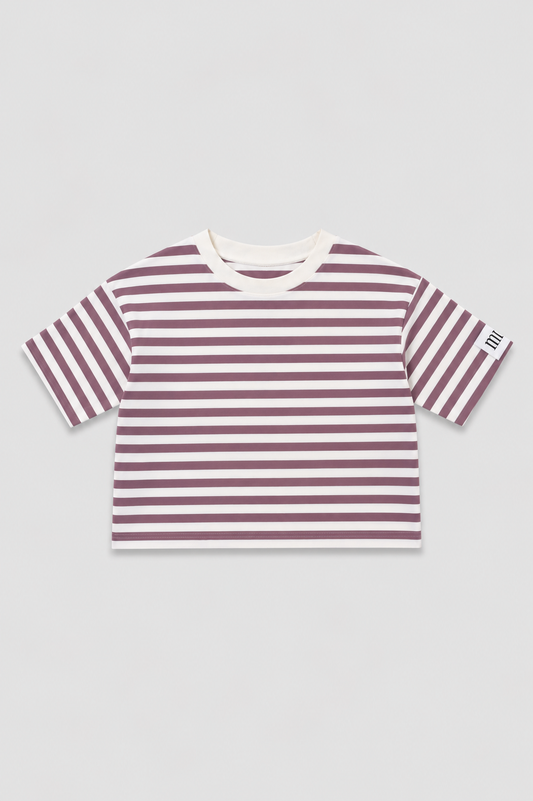 Stripe T-shirt mini - purple